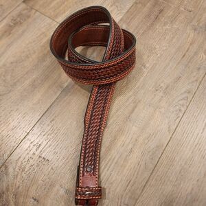Badger Belt Genuine Handtooled Leather Men's size 40